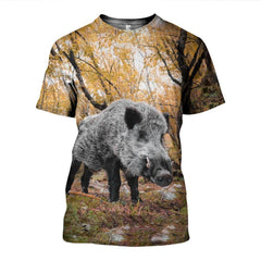 3D All Over Printed Autumn Hunting Boar Shirts and Shorts - Amaze Style�?�