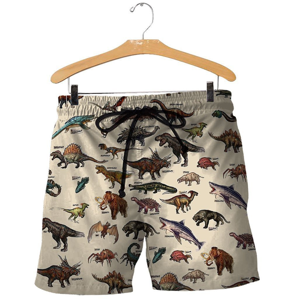 3D All Over Printed Dinosaur & Wildlife Of The Ark Shirts and Shorts - Amaze Styleï¿½?ï¿½