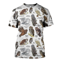 3D All Over Printed Owls of The World Shirts And Shorts - Amaze Style�?�