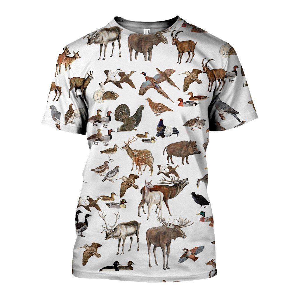 3D All Over Printed Hunting Animals Shirts and Shorts - Amaze Style�?�