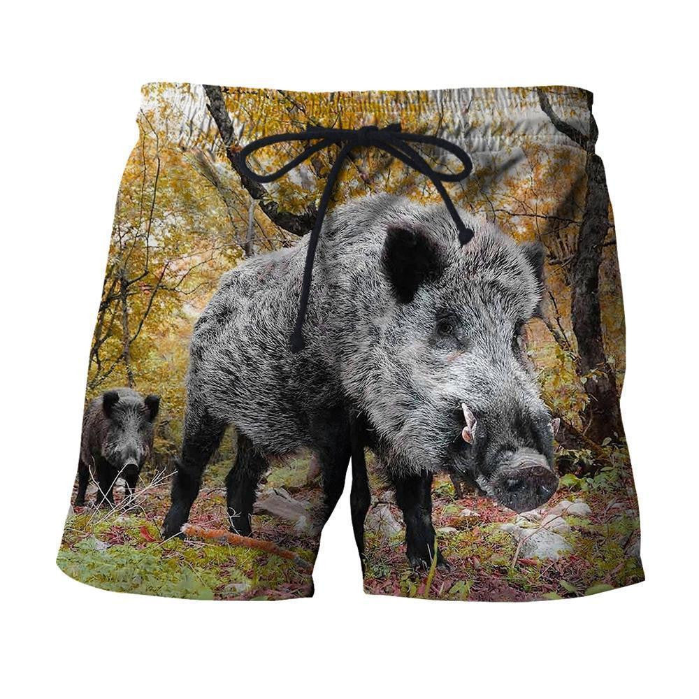 3D All Over Printed Autumn Hunting Boar Shirts and Shorts - Amaze Style�?�