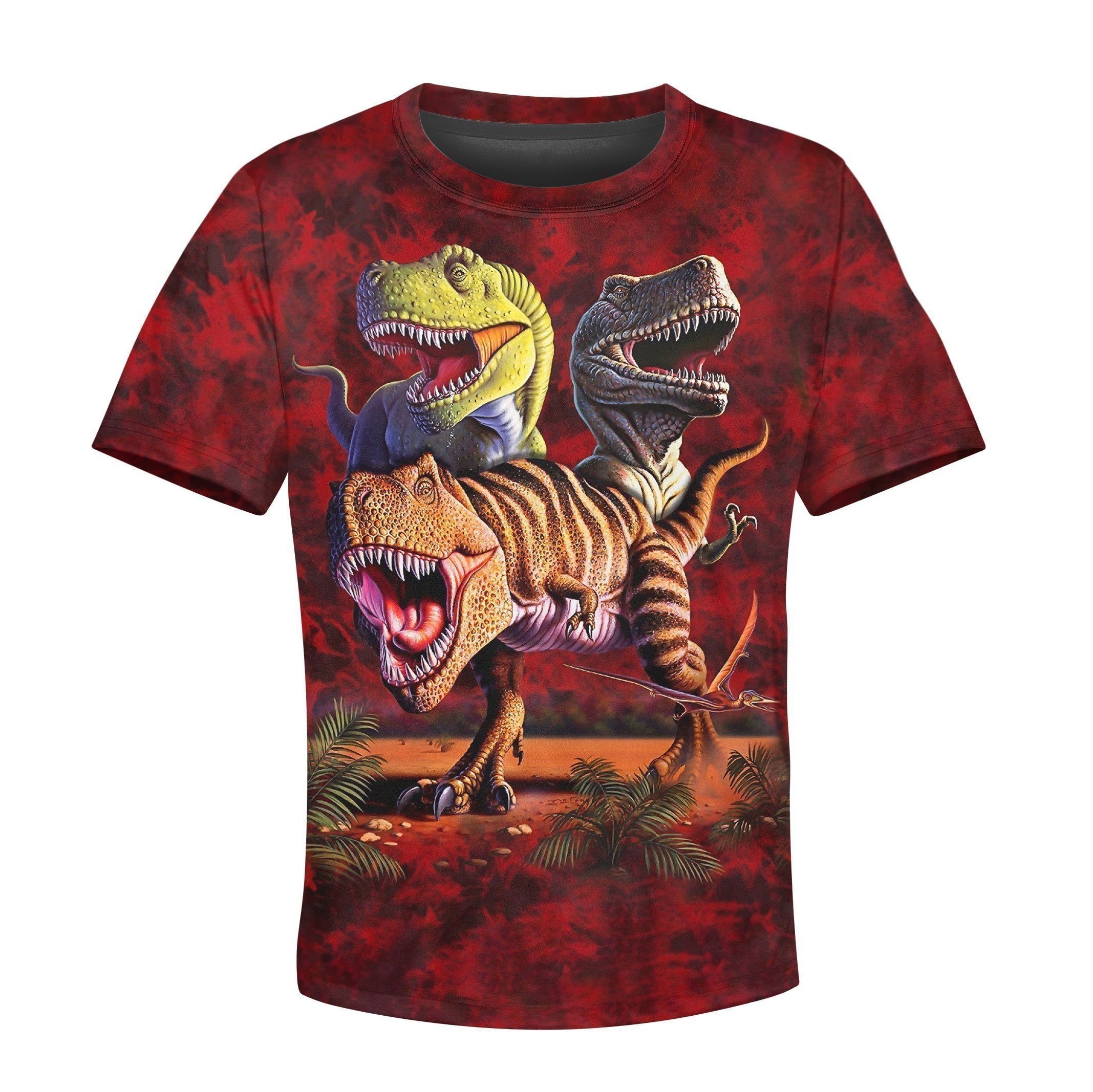 3D All Over Printed T-Rex Collage Shirts - Amaze Styleï¿½?ï¿½