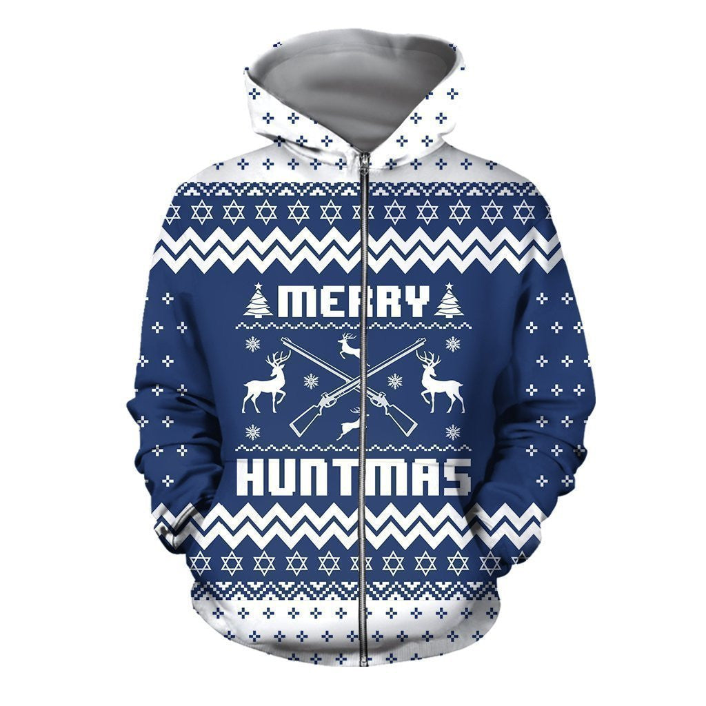 3D All Over Printed Ugly Sweater Merry Huntmas Shirt - Amaze Style�?�