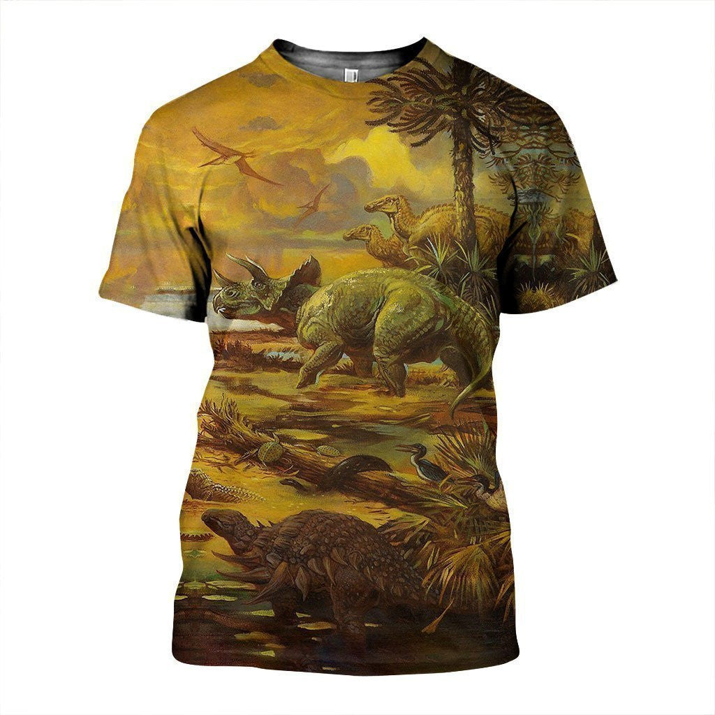 3D All Over Printed Love Dinosaurs Shirts and Shorts - Amaze Styleï¿½?ï¿½