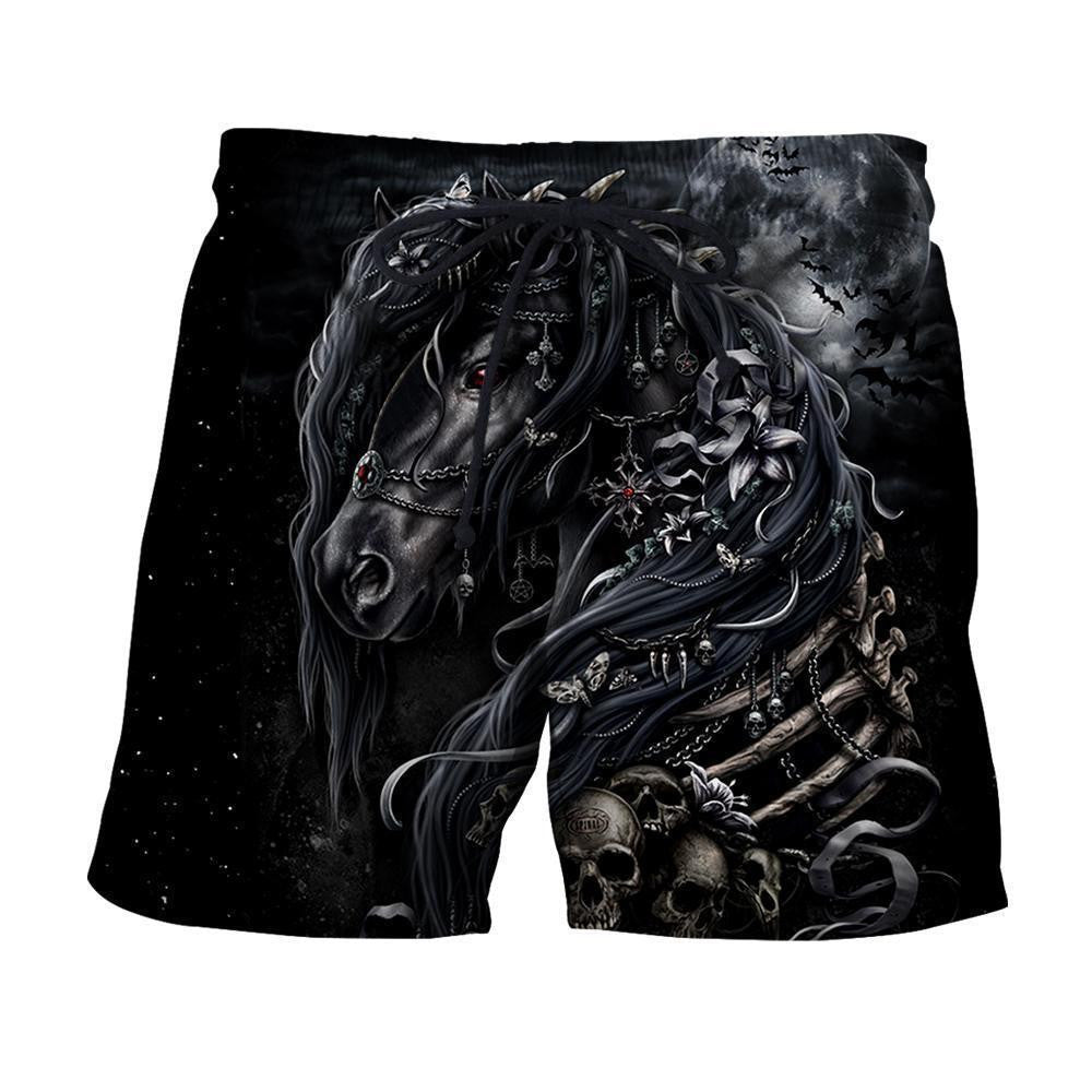 3D All Over Printed Black Horse - Amaze Style�?�