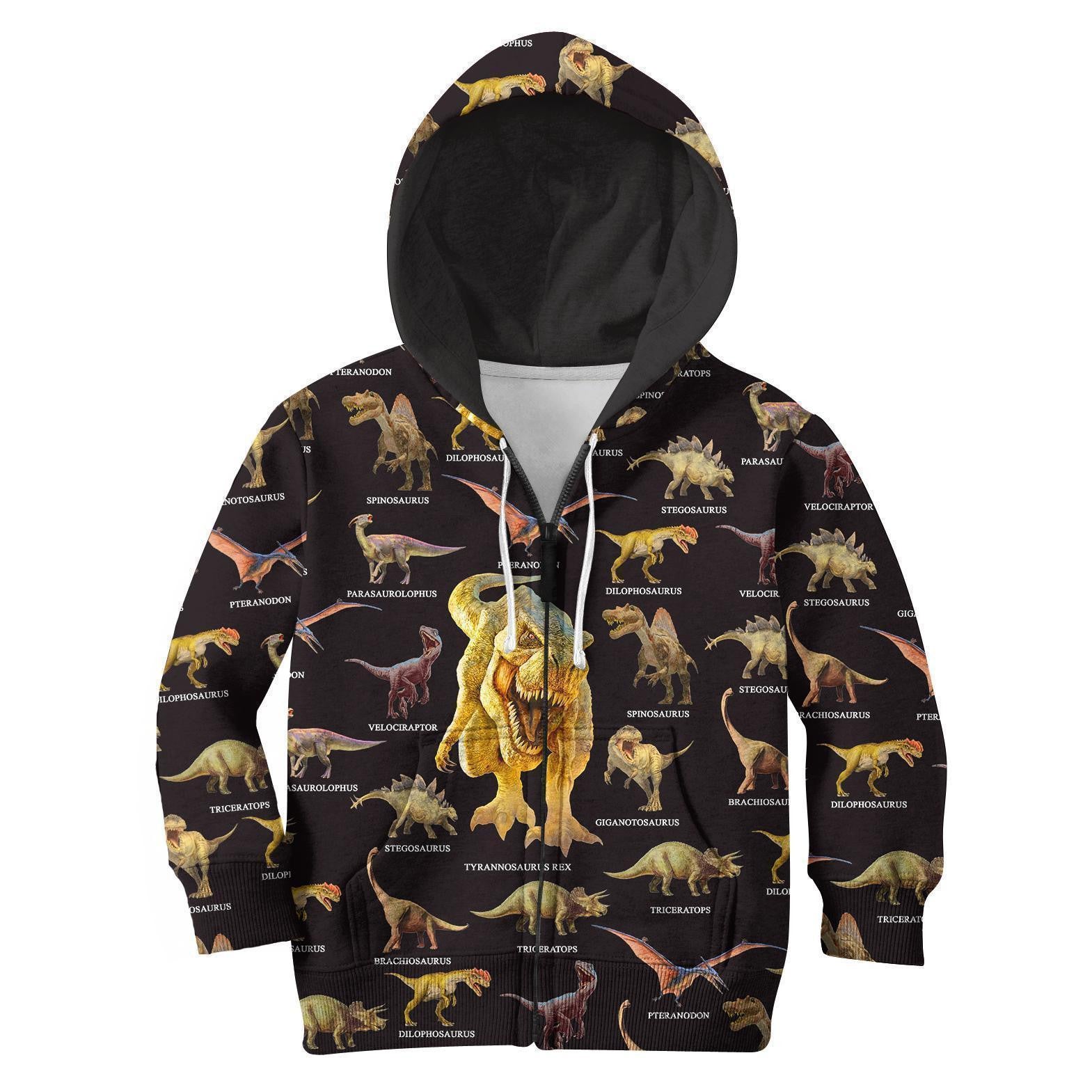 3D All Over Printed Black Dinosaurs T-Rex Shirts - Amaze Styleï¿½?ï¿½