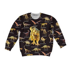 3D All Over Printed Black Dinosaurs T-Rex Shirts - Amaze Styleï¿½?ï¿½