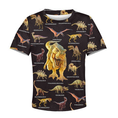 3D All Over Printed Black Dinosaurs T-Rex Shirts - Amaze Styleï¿½?ï¿½