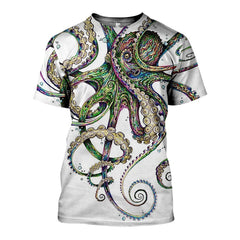 3D All Over Printed Octopsychedelia Shirts and Shorts - Amaze Style�?�