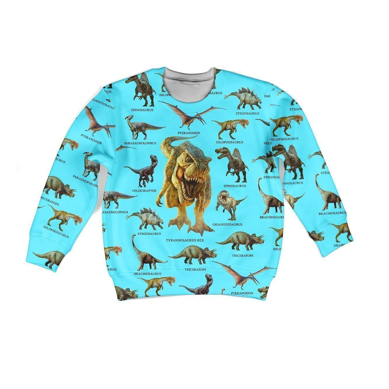 3D All Over Printed Blue Dinosaurs T-Rex Shirts - Amaze Styleï¿½?ï¿½