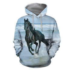 3D All Over Printed Horse Black Shirts And Shorts - Amaze Style�?�