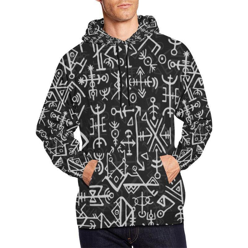 NORDIC FUTHARK HOODIE A0 - Amaze Style�?�-ALL OVER PRINT HOODIES