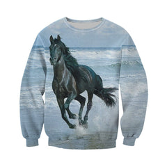 3D All Over Printed Horse Black Shirts And Shorts - Amaze Style�?�