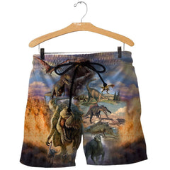 3D All Over Printed Dinosaurs Collection Art  Shirts and Shorts - Amaze Styleï¿½?ï¿½