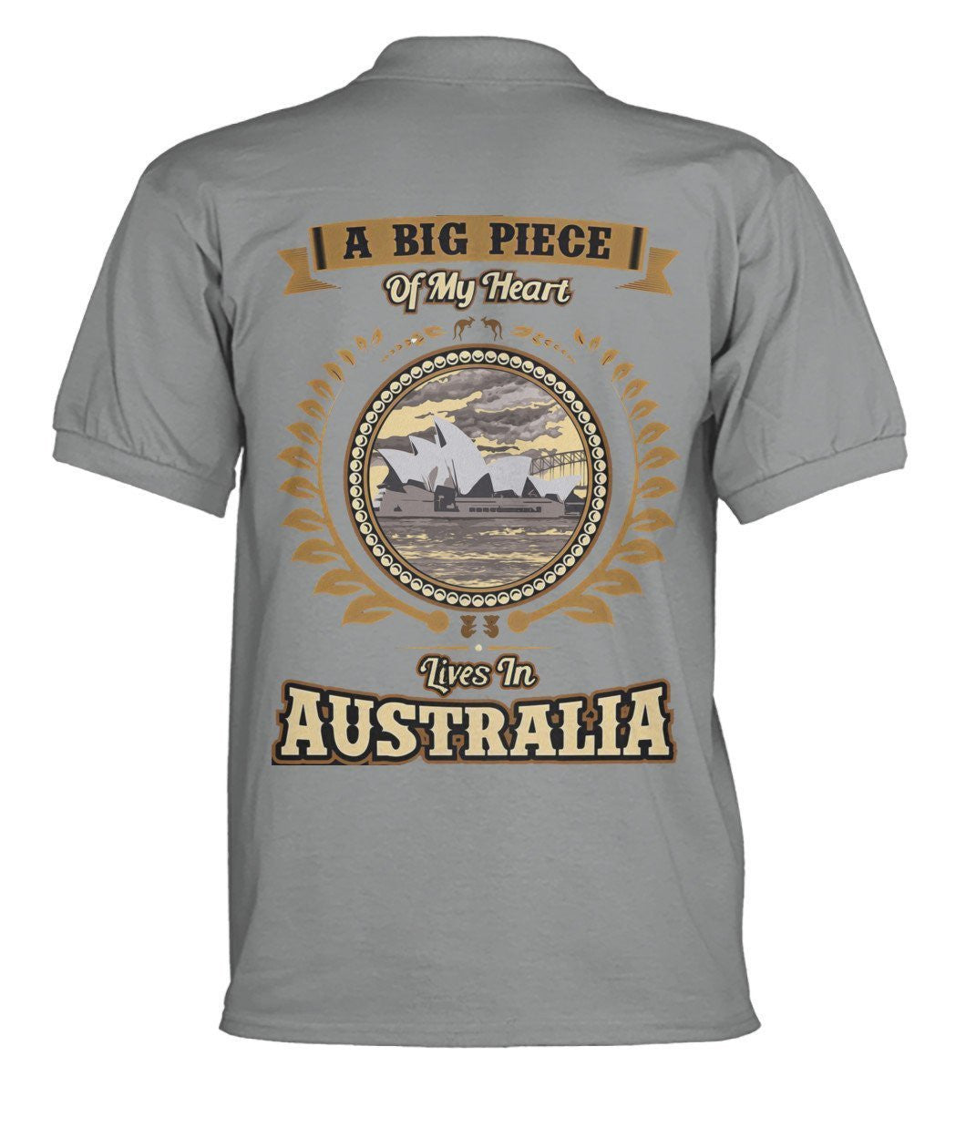 Australia in My Heart Polo T-Shirt - BN04 - Amaze Style�?�-POLO T-SHIRTS