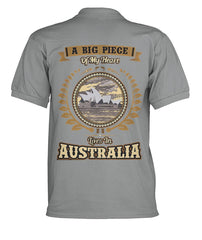 Australia in My Heart Polo T-Shirt - BN04 - Amaze Style�?�-POLO T-SHIRTS