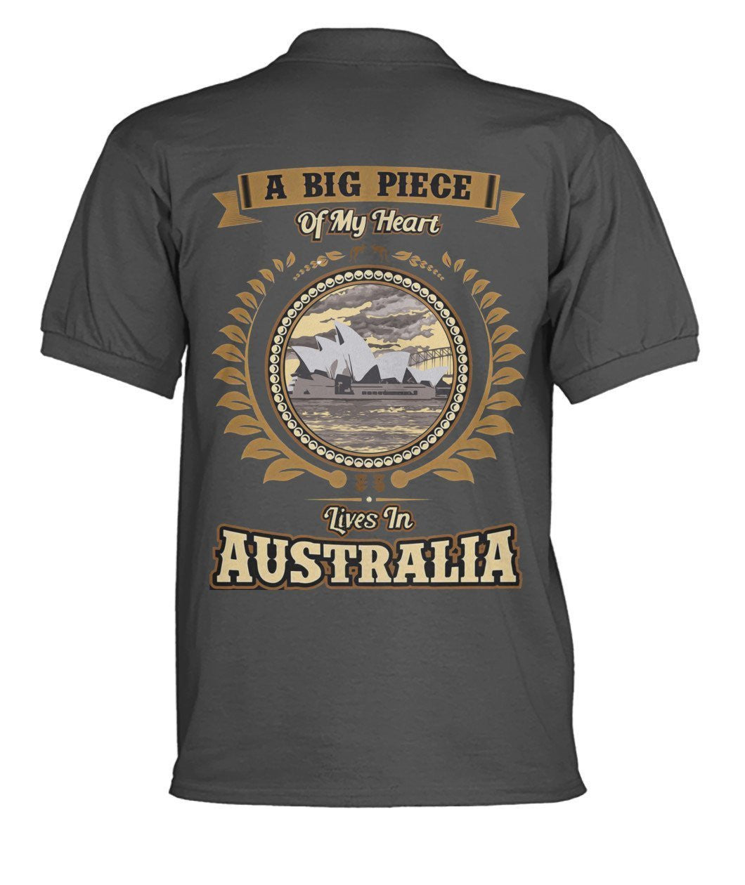 Australia in My Heart Polo T-Shirt - BN04 - Amaze Style�?�-POLO T-SHIRTS