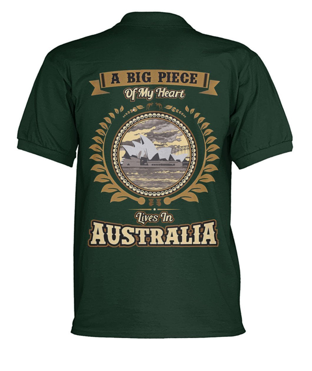 Australia in My Heart Polo T-Shirt - BN04 - Amaze Style�?�-POLO T-SHIRTS