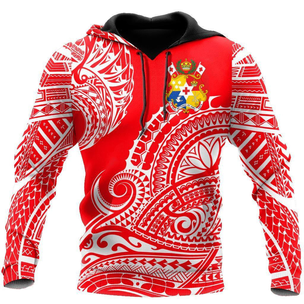 Polynesian Tonga Youthful Dynamic Style White Color Hoodie-ML - Amaze Style�?�-Apparel