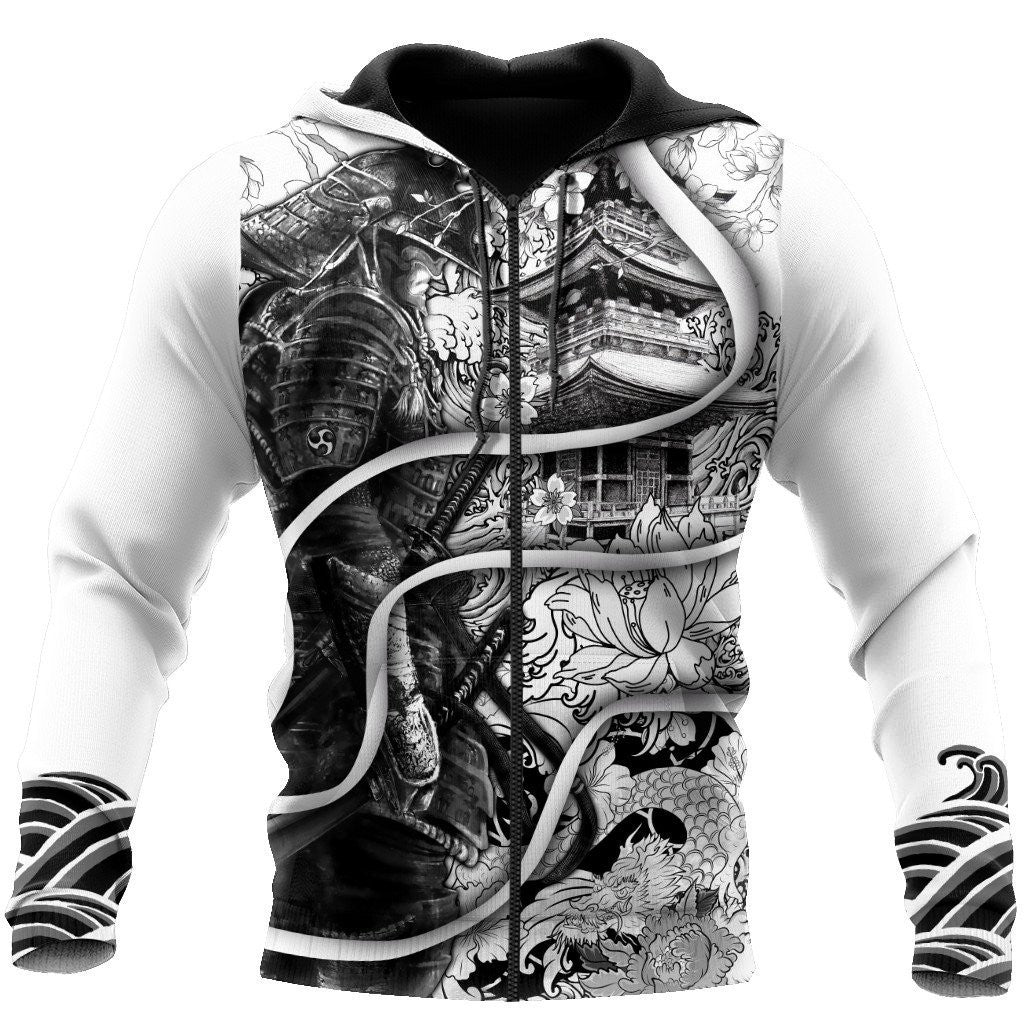 Samurai Tattoo 3D Over Printed Unisex Hoodie-ML - Amaze Style�?�