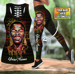 African American Art print combo legging tanktop JJ20052104 KT - Amaze Style�?�