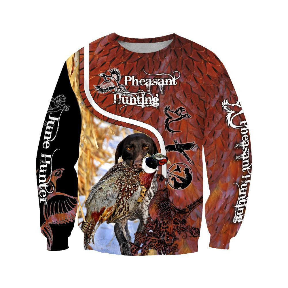 Premium Pheasant Hunting June Hunter Camo 3D Over Printed Unisex Shirts ML - Amaze Style�?�-Apparel