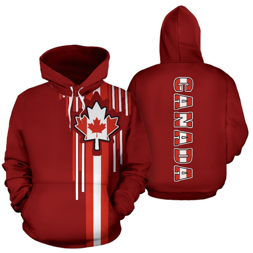 Canada Flag Hoodie - Stripe Lines J9 - Amaze Style�?�