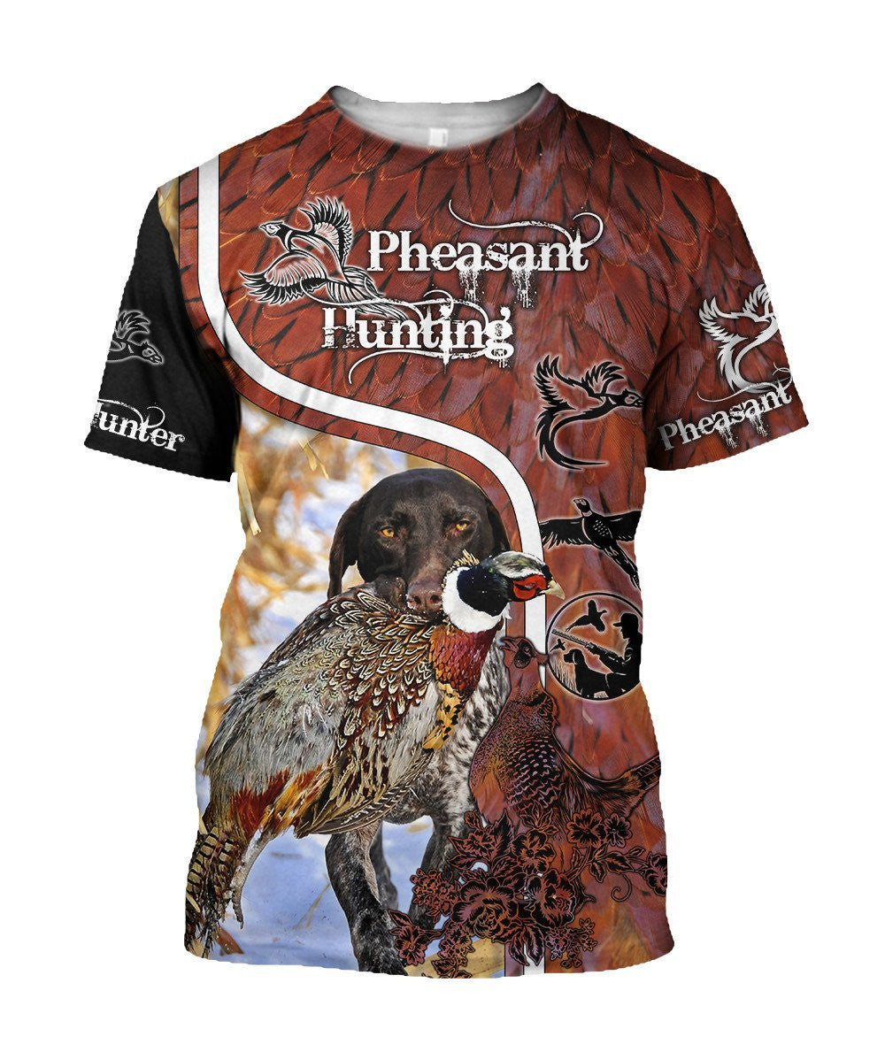 Premium Pheasant Hunting June Hunter Camo 3D Over Printed Unisex Shirts ML - Amaze Style�?�-Apparel