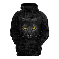 Black Cat face hair premium hoodie sweatshirt cover - Amaze Style�?�-Apparel