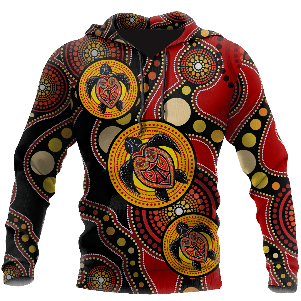 Aboriginal Australia Indigenous Turtles Painting Art shirts for men and women TR2606202S - Amaze Style�?�-Apparel