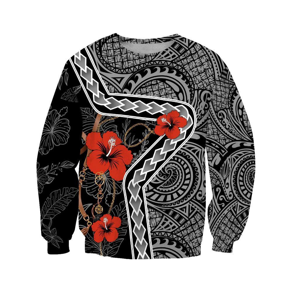 Amazing Polynesian Tattoo Hoodie-ML - Amaze Style�?�-Apparel