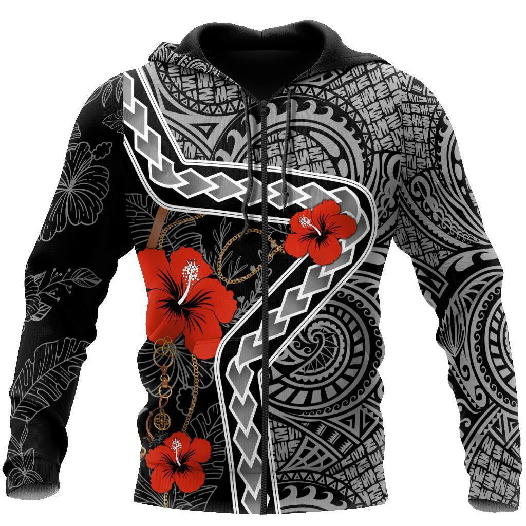 Amazing Polynesian Tattoo Hoodie-ML - Amaze Style�?�-Apparel