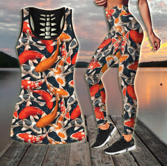 Koi Fish on skin Camo Combo Legging + Tank fishing outfit for women TR270303 - Amaze Style�?�-Apparel