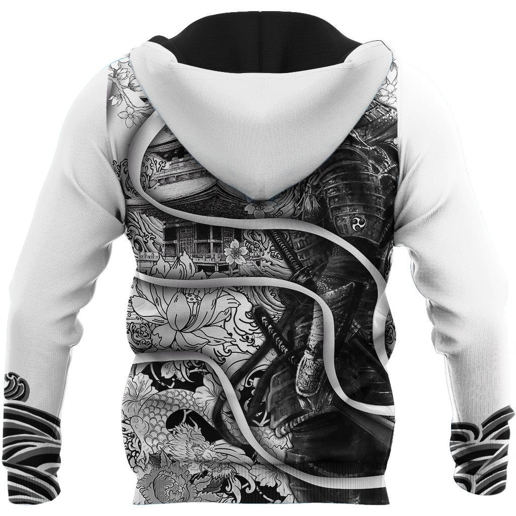 Samurai Tattoo 3D Over Printed Unisex Hoodie-ML - Amaze Style�?�