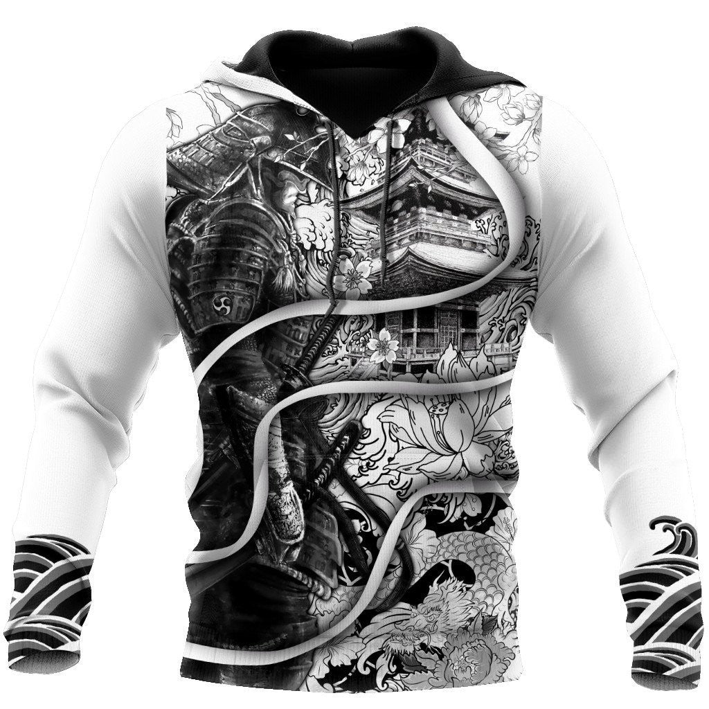 Samurai Tattoo 3D Over Printed Unisex Hoodie-ML - Amaze Style�?�