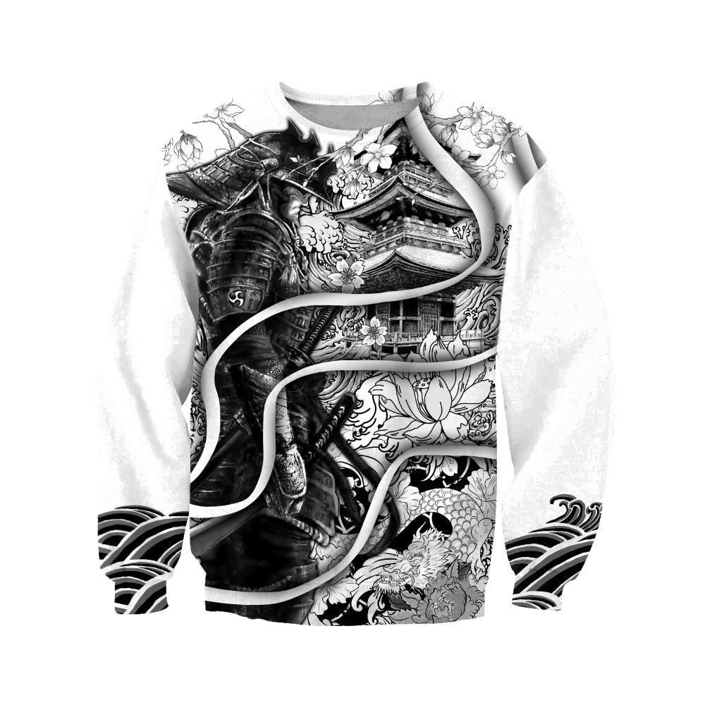 Samurai Tattoo 3D Over Printed Unisex Hoodie-ML - Amaze Style�?�