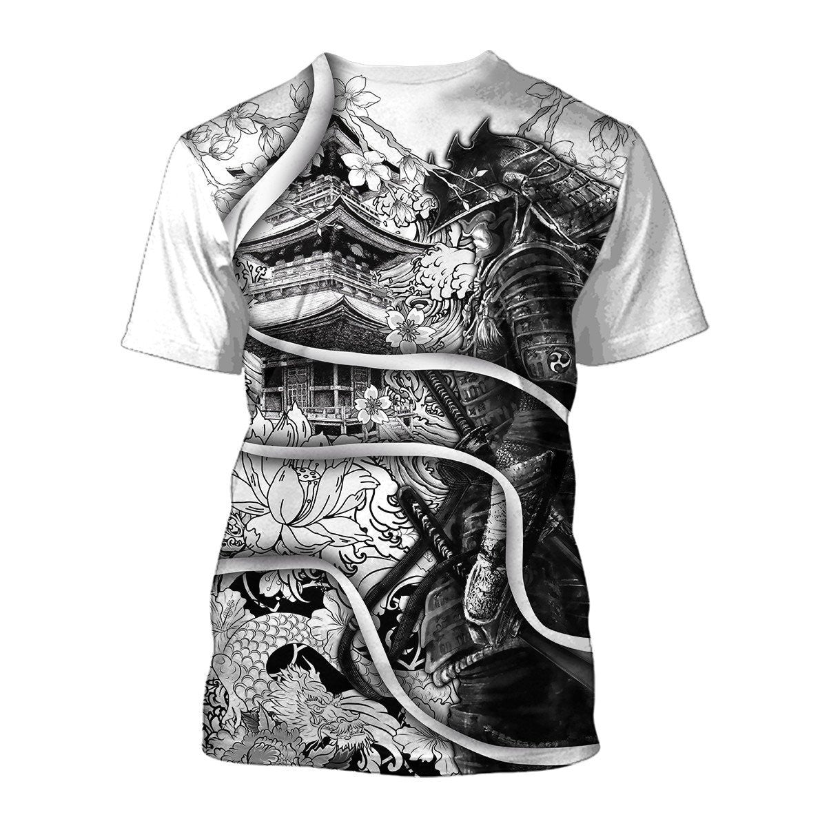 Samurai Tattoo 3D Over Printed Unisex Hoodie-ML - Amaze Style�?�