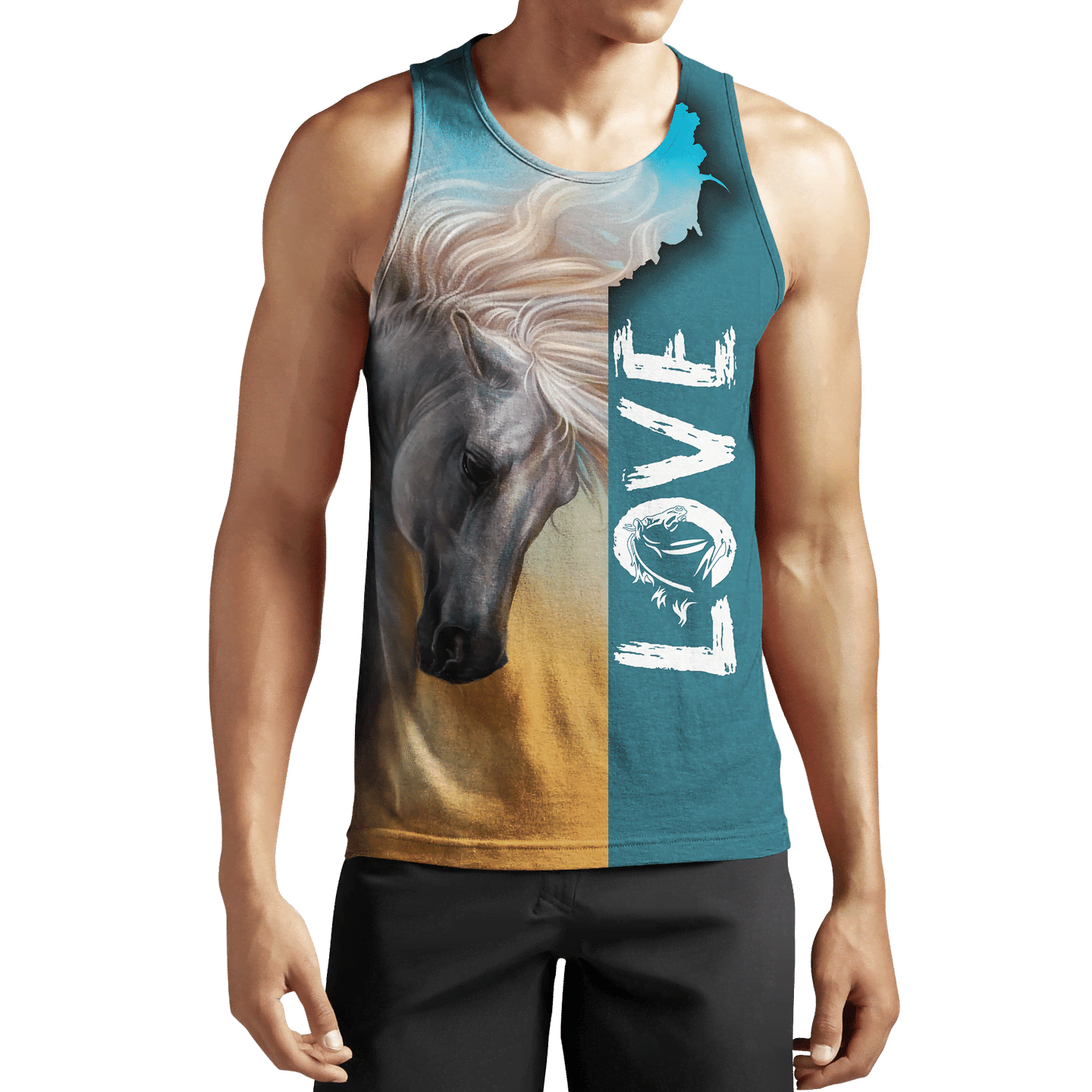 3D Arabian White Horse Shirt - Winter Set for Men and Women JJ16112 - Amaze Style�?�-Apparel