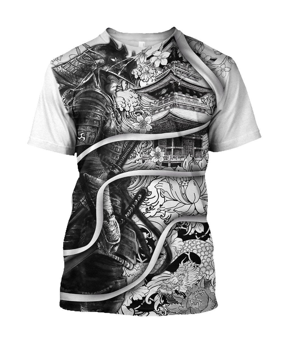 Samurai Tattoo 3D Over Printed Unisex Hoodie-ML - Amaze Style�?�