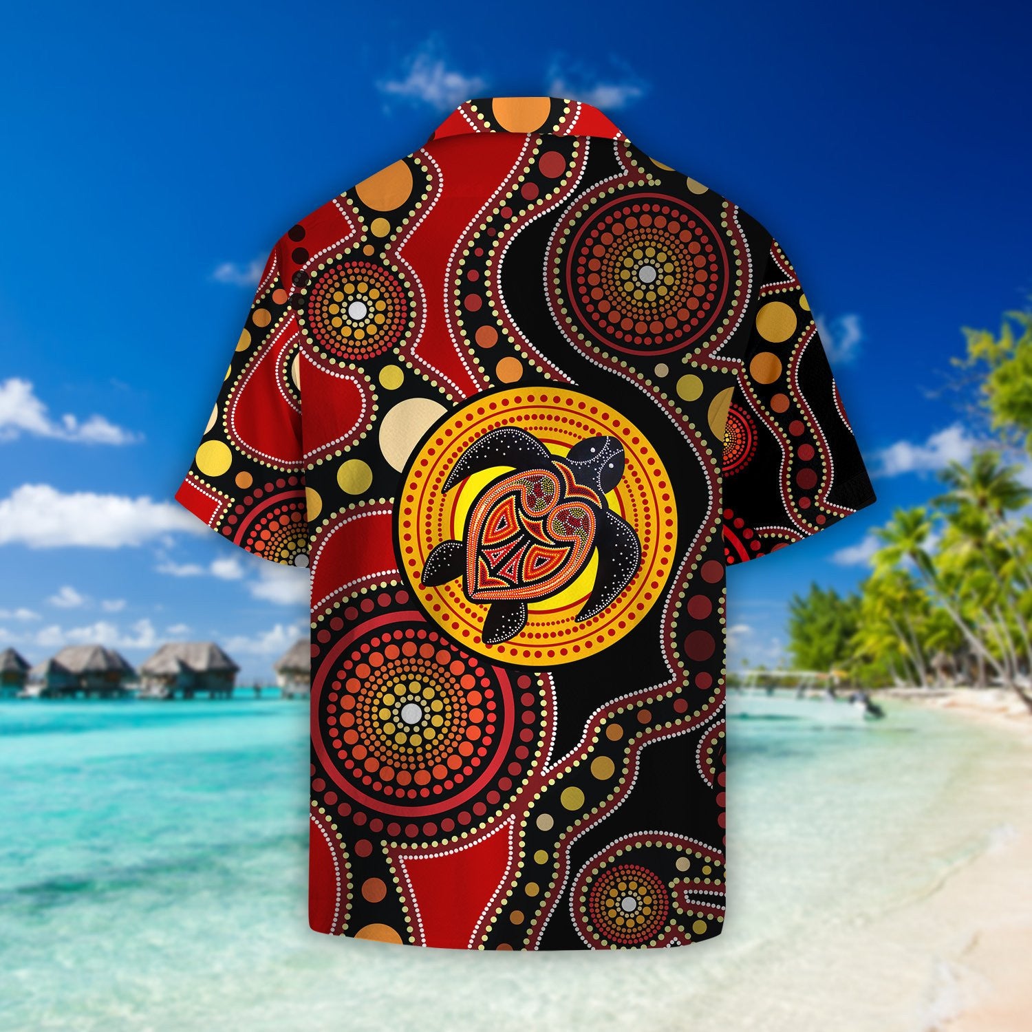 Aboriginal Australia Indigenous Turtles Beach Shirt TR2707209S - Amaze Style�?�-Apparel