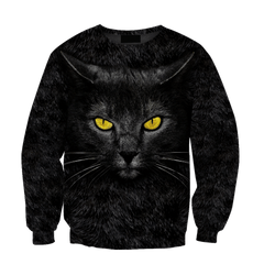 Black Cat face hair premium hoodie sweatshirt cover - Amaze Style�?�-Apparel