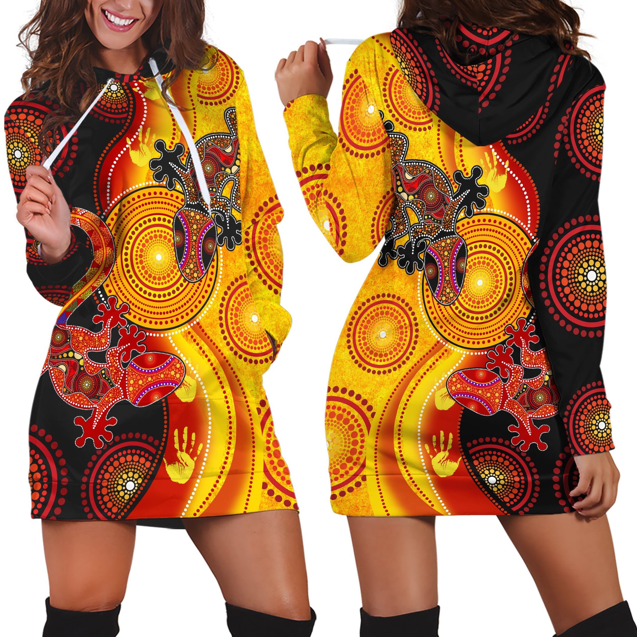 Aboriginal Australia Indigenous Lizards and the Sun shirts for men and women - Amaze Style�?�