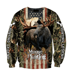 United States Moose Hunting Legend 3D All Over Print Hoodie TR1209201 - Amaze Style�?�-Apparel