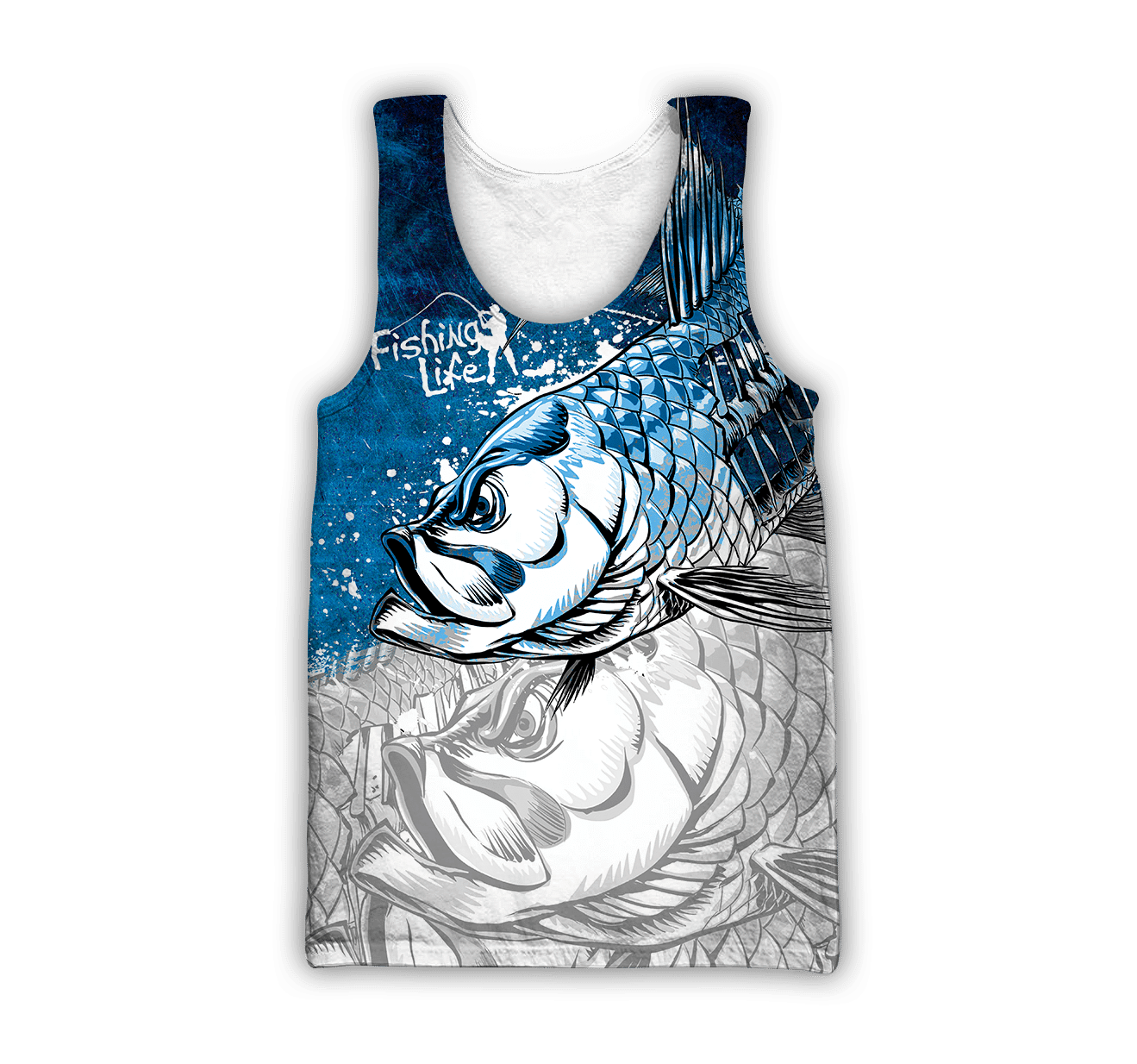 Fishing Life Draw Hungry fish 3d print shirts - Amaze Style�?�-Apparel