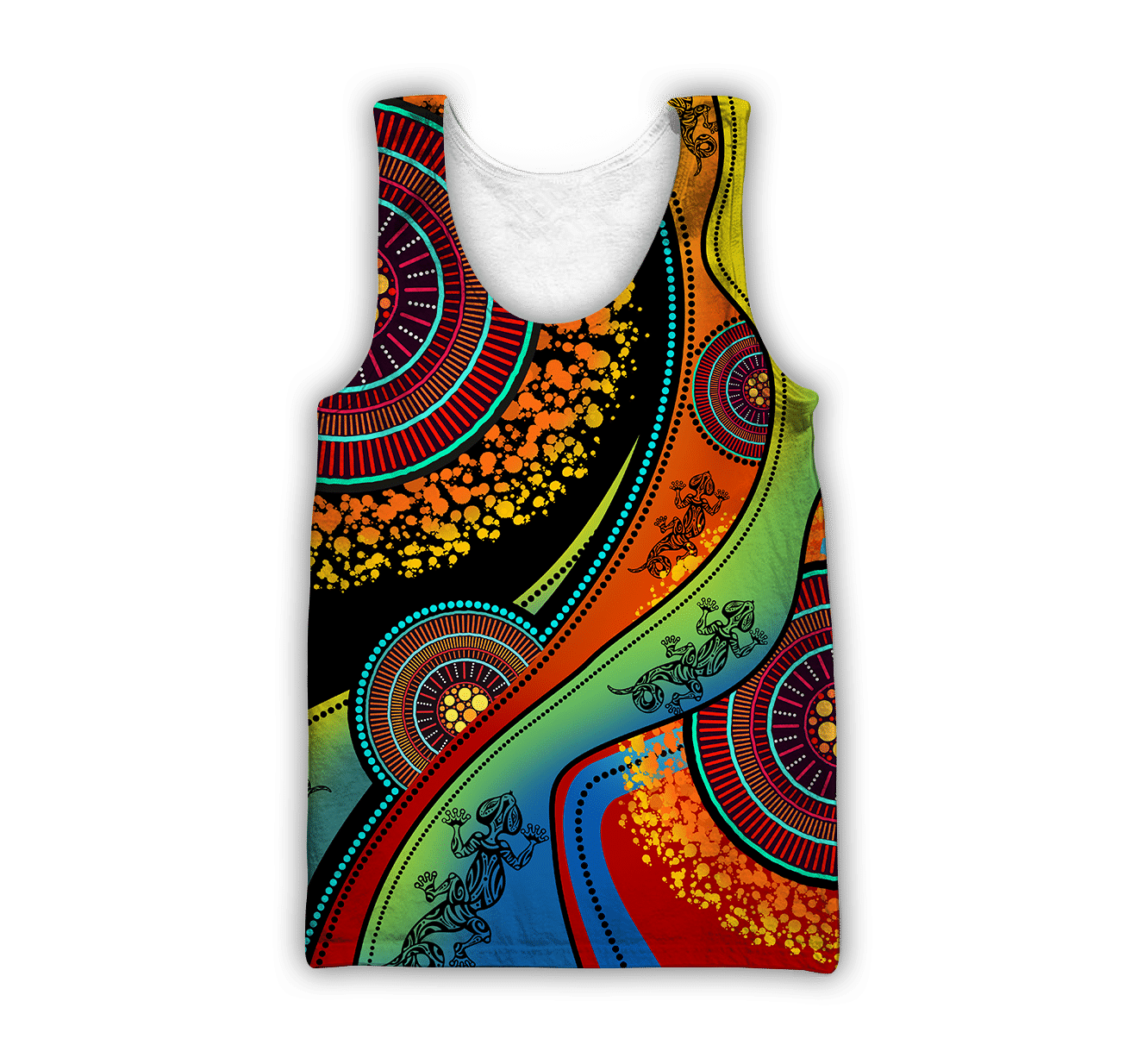 Aboriginal Australia Indigenous Lizard Painting Art shirts for men and women TR2606203S - Amaze Style�?�-Apparel