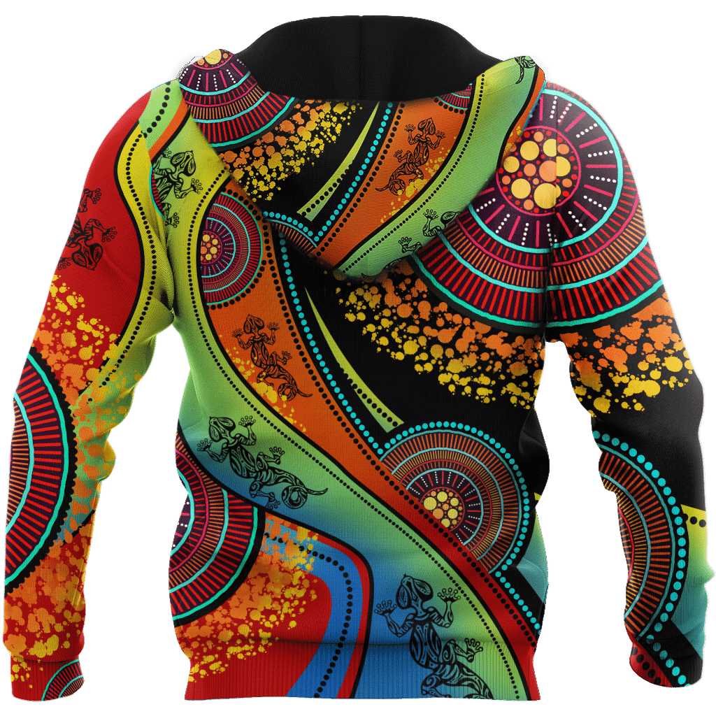 Aboriginal Australia Indigenous Lizard Painting Art shirts for men and women TR2606203S - Amaze Style�?�-Apparel