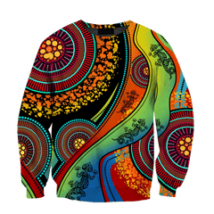 Aboriginal Australia Indigenous Lizard Painting Art shirts for men and women TR2606203S - Amaze Style�?�-Apparel