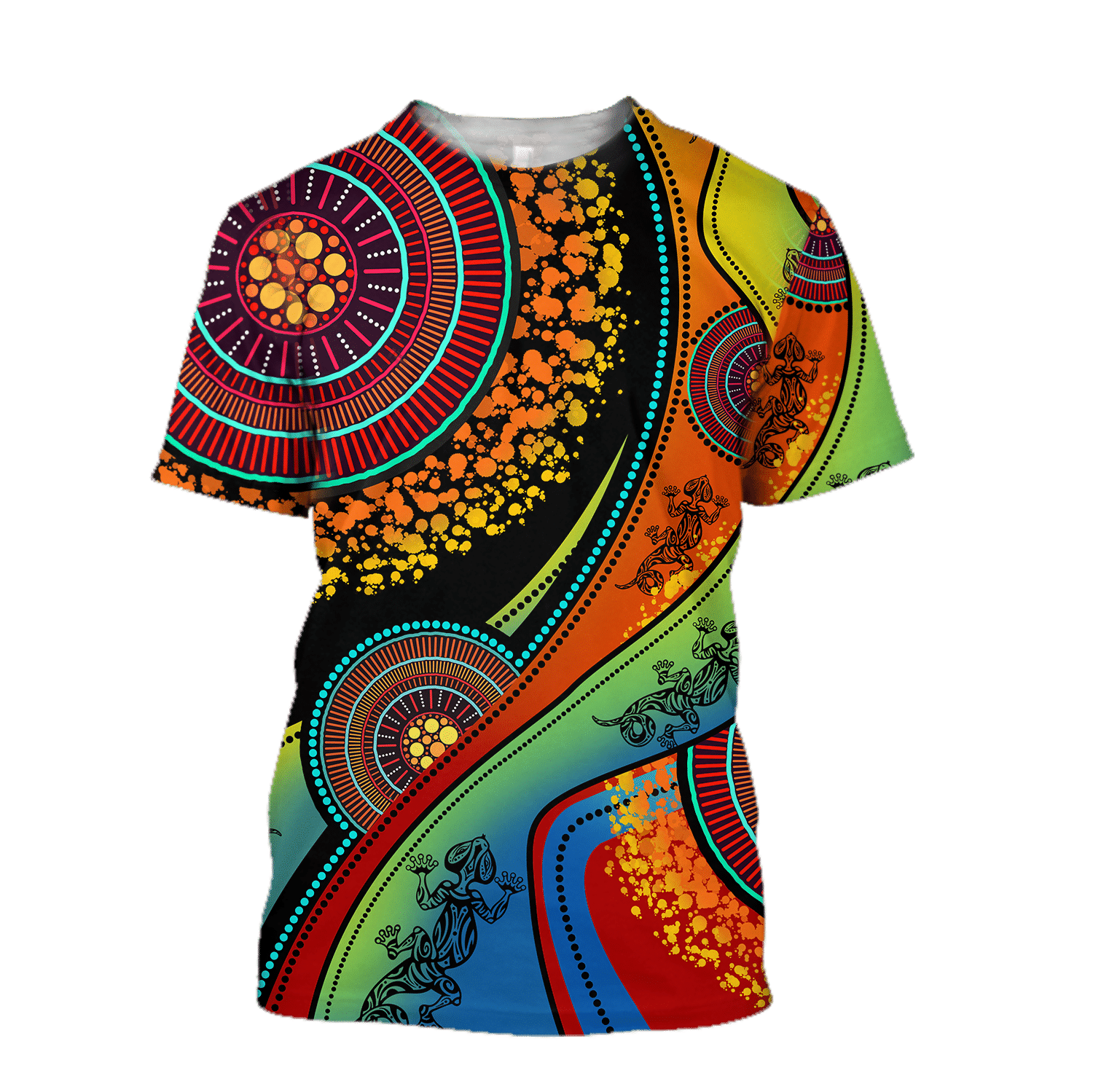 Aboriginal Australia Indigenous Lizard Painting Art shirts for men and women TR2606203S - Amaze Style�?�-Apparel