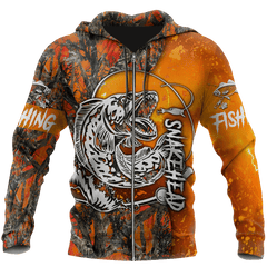 Snakehead Fishing Orange camo Women's Men's clothing TR2604203 - Amaze Style�?�-Apparel