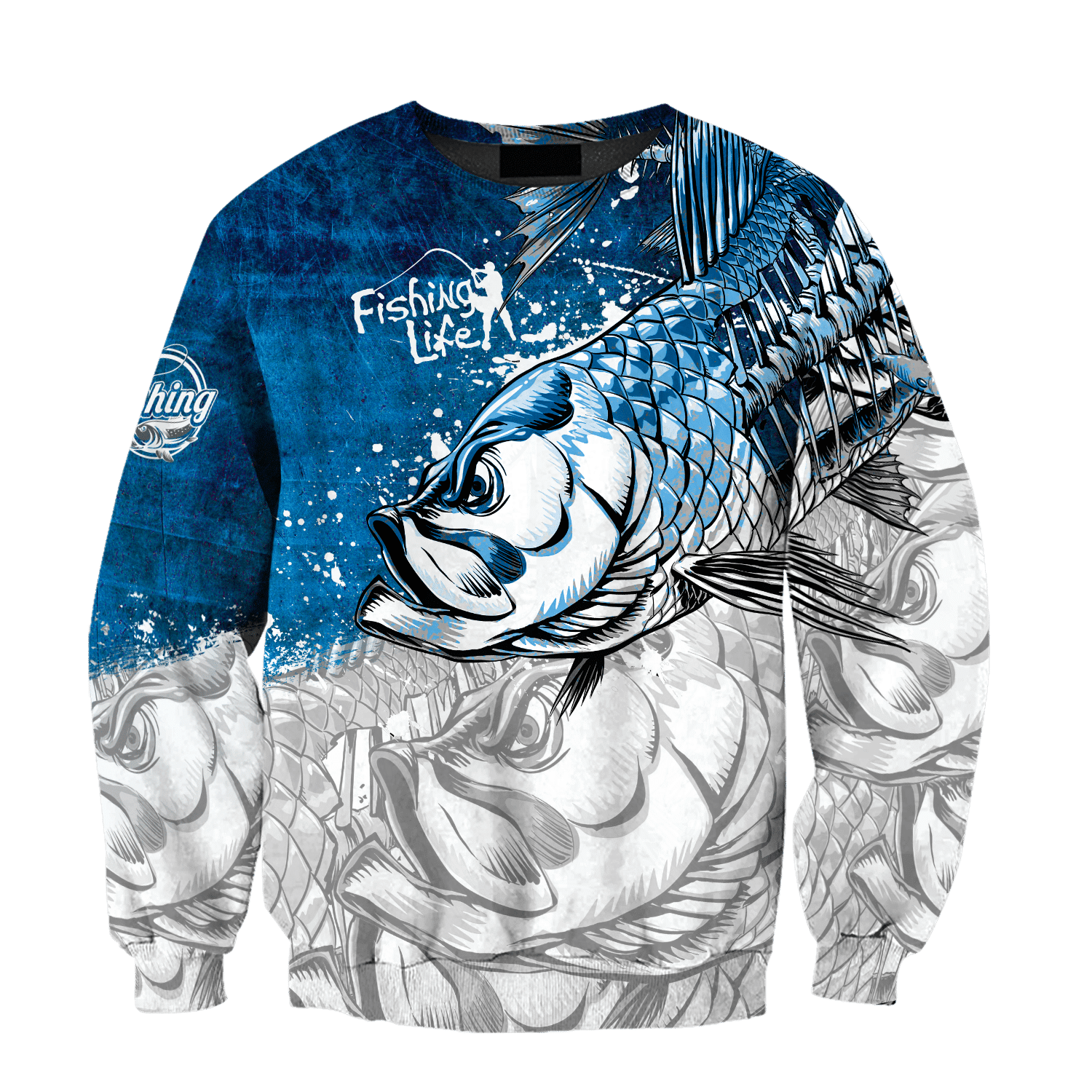 Fishing Life Draw Hungry fish 3d print shirts - Amaze Style�?�-Apparel